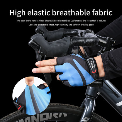 Half Finger Cycling Gloves Summer Bicycle Gloves Shock-Absorption Breathable Mountain Bike MTB Gloves Cycling Accessories