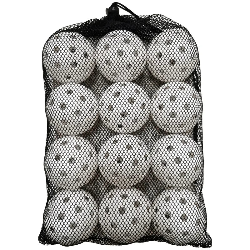 12Pcs Pickleball 74MM Durable 40 Holes Outdoor Pickleballs 26G Outdoor for Competition Pickleball Packs of Pickleballs