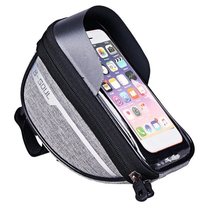 Mountain Bicycle Bag Touch Screen Cycling Handlebar Phone Holder Bag Bike Bags Bicycle Phone Storage Bags Cycling Accessories