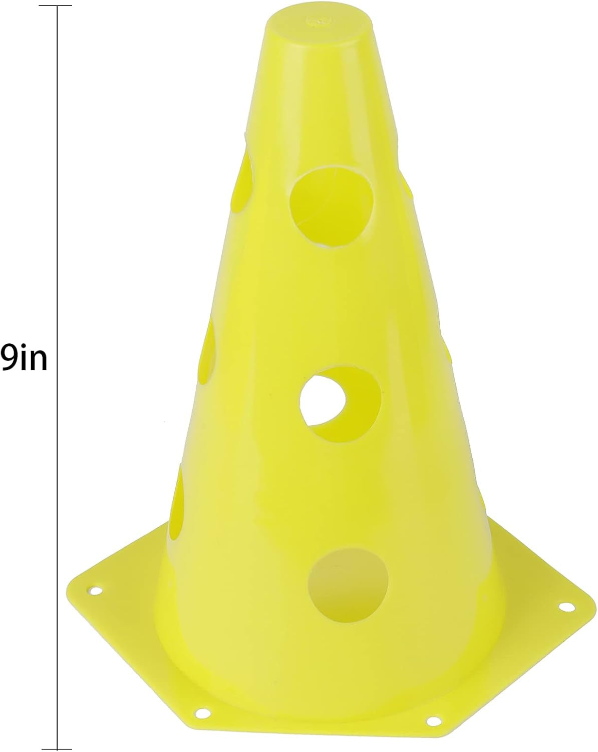 24 Pack Plastic Agility Cones, 9 Inch Soccer Cones Training Agility Field Marker Plastic Traffic Cone for Training, Football Basketball Drills, Traffic, Activity, Party, Indoor Outdoor Games