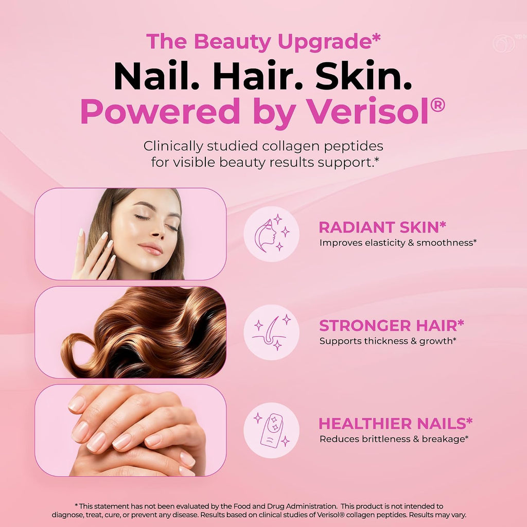 Creatine for Women – Supplement with Collagen & BCAA – Supports Muscle Development, Post-Workout Recovery, Skin Elasticity, Healthy Hair & Nail (30 Servings, Unflavored)
