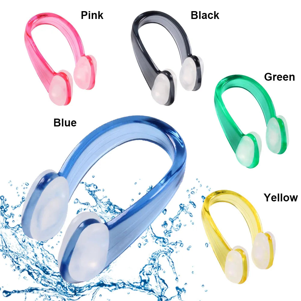 1PC Swimming Nose Clip Earplugs Suit Swim Earplugs Small Size for Adult Children Waterproof Soft Silicone Nose Clip