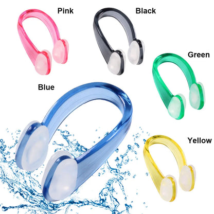 1PC Swimming Nose Clip Earplugs Suit Swim Earplugs Small Size for Adult Children Waterproof Soft Silicone Nose Clip