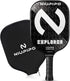 Explorer Pickleball Paddle - Fiberglass, USA Approved Professional Pickleball Paddles, Polypropylene Honeycomb Core, Ultra Cushion, 4.96″ Grip Size, Mid-Weight with Cover, for Advanced Players