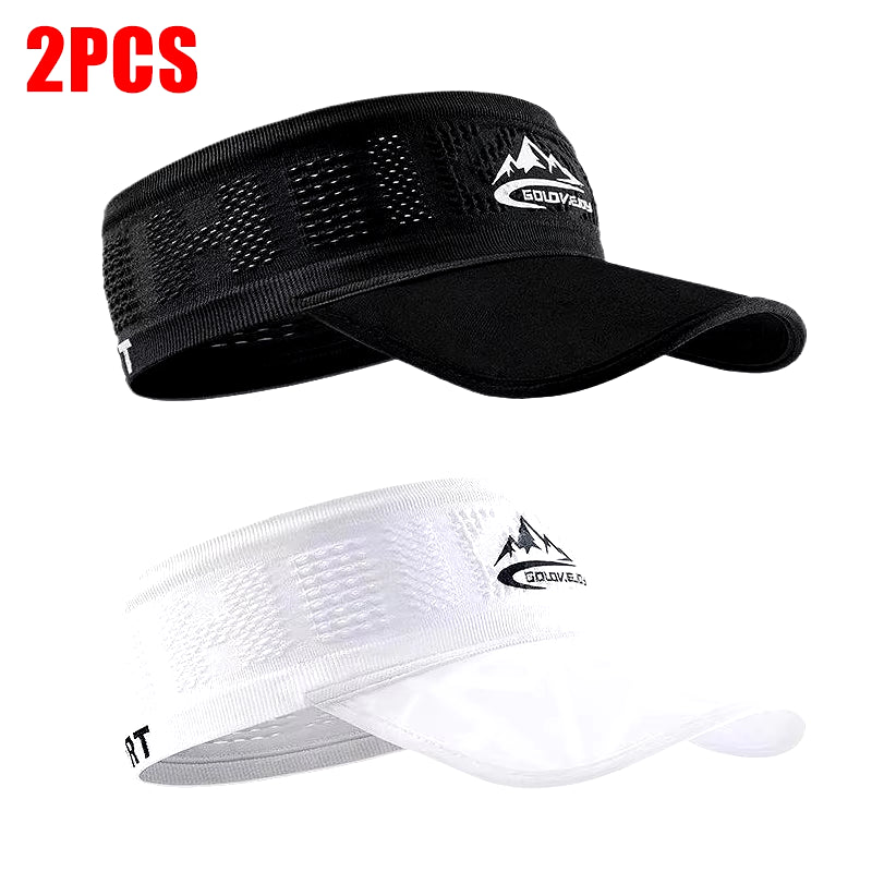 Summer Sun Hats Running Caps for Men Women Quick Dry Breathable Mesh Visor Hat Top Empty Tennis Golf Cycling Hat Baseball Cap