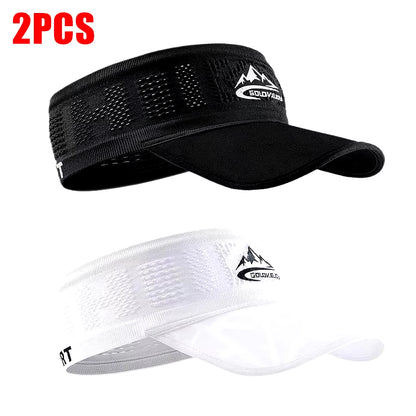 Summer Sun Hats Running Caps for Men Women Quick Dry Breathable Mesh Visor Hat Top Empty Tennis Golf Cycling Hat Baseball Cap