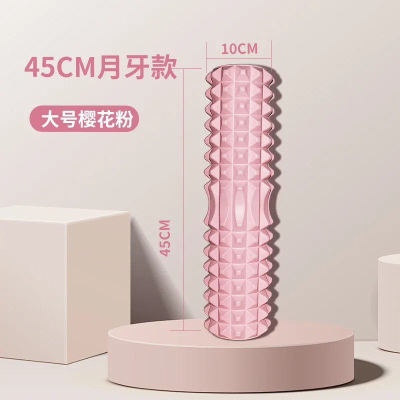 45Cm Yoga Foam Roller Muscle Massage Three-Dimensional Dot Yoga Foam Roller Sport Body Muscle Massage Relaxer Exercise Equipment