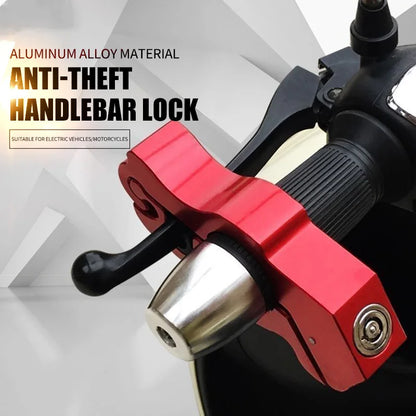 Motorcycle Lock Heavy Duty for Grip Lock Throttle Lock Brake Locks anti Theft Locks Front Brake on Dirt Bike Moped Scooter Lock