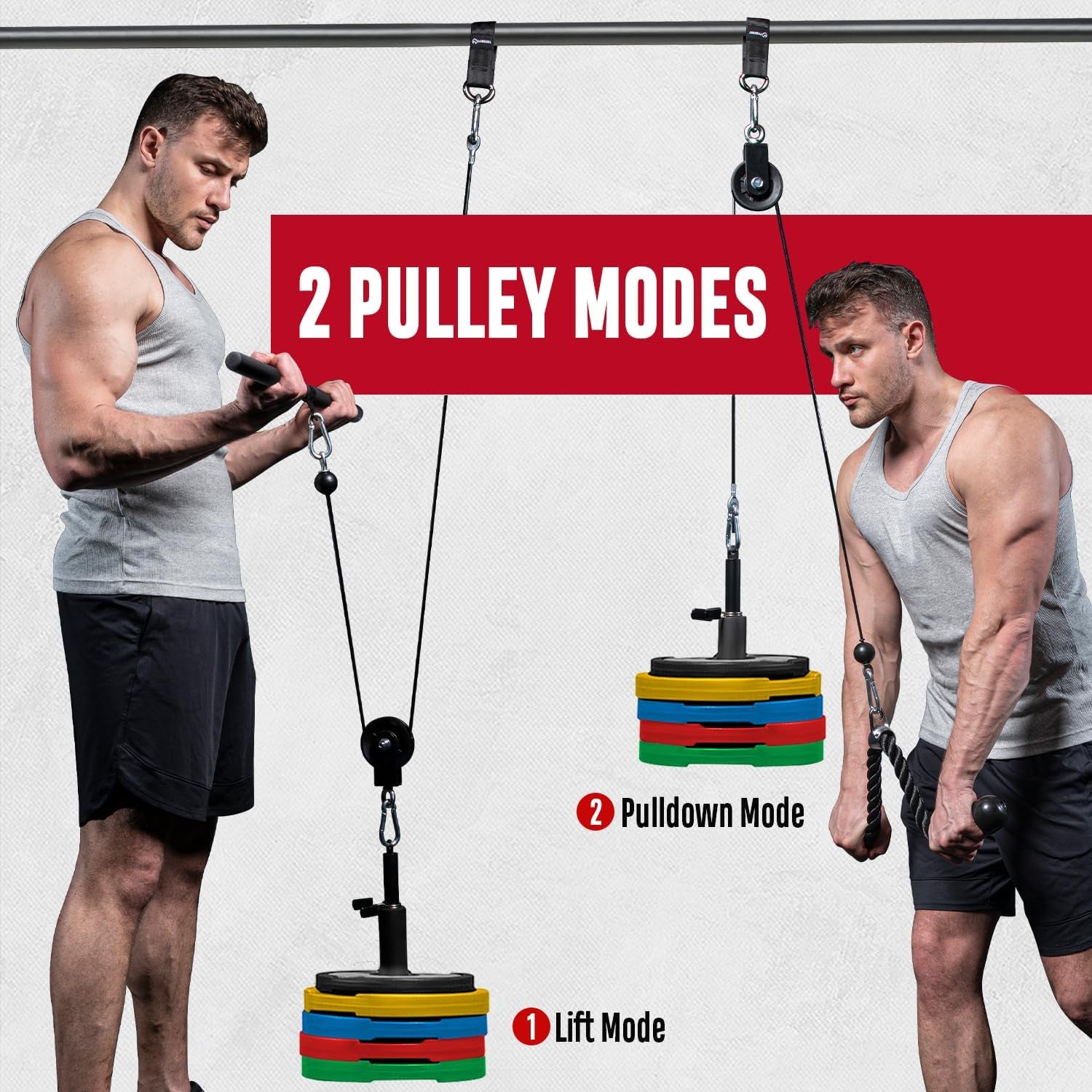 Pulley System Gym, Cable Weight Pulley System for Gym LAT Pulldown, Biceps Curl Workout, Ideal Home Gym Equipment for Forearm, Shoulder, Strength Training