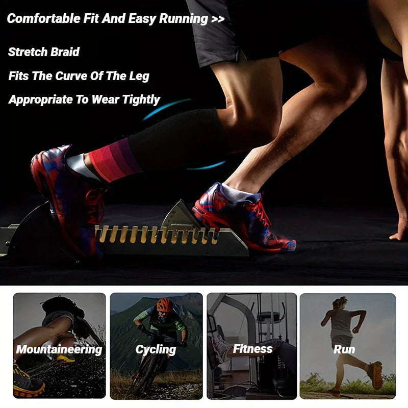 1Pair Calf Compression Sleeves Running Leg Sleeve 20-30Mmhg Socks for Shin Splint Men Women Varicose Vein Fatigue Relief