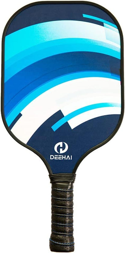 Pickleball Paddles Pickleball Set Pickleball Rackets, Quiet Pickleball Raquette Set of 4 with 1 Portable Pickleball Bag, 4 Pickleball Balls &amp; 4 Grip Tapes, Polypropylene Honeycomb Core