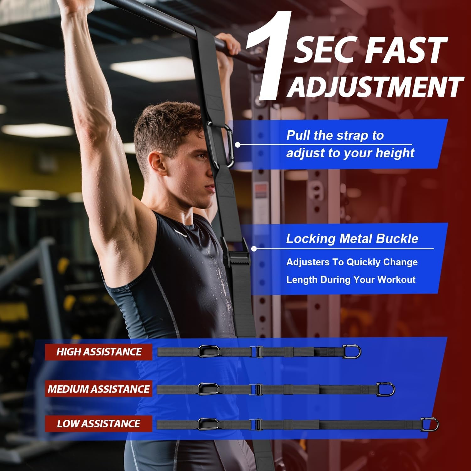 Rubber Resistance Bands ，Muit Leves Exercise Bands with Door Anchor,Pull up Assistance Bands for Men and Women- Strength Bands for Fitness Training, Physical Therapy,Home Gym Workouts