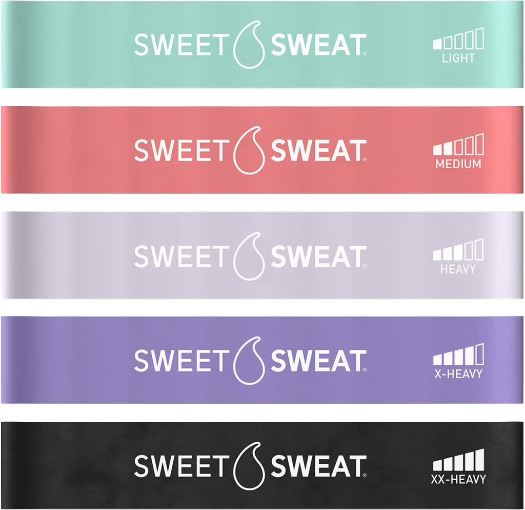 Sweet Sweat Mini Loop Resistance Bands - 5 Levels of Resistance
