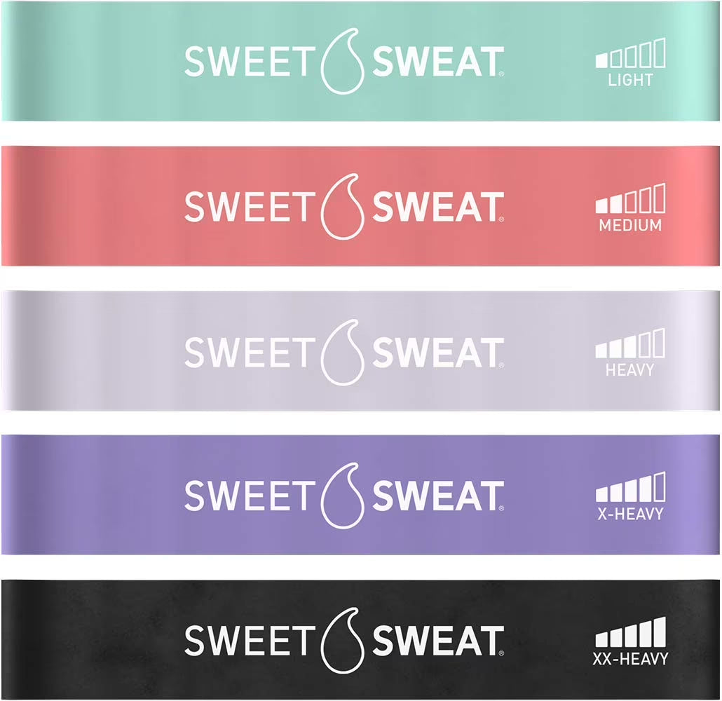 Sweet Sweat Mini Loop Resistance Bands - 5 Levels of Resistance