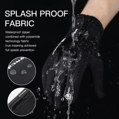 Winter Cycling Gloves Touch Screen Windproof Warm Anti-Slip Gloves for Men Women