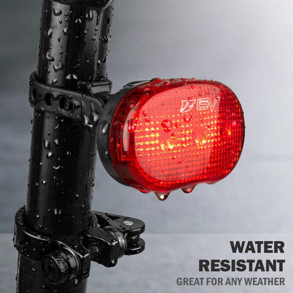 Bike Lights, Super Bright with 5 LED Bike Headlight & 3 LED Rear, Bike Lights for Night Riding with Quick-Release, Waterproof Bicycle Light Set, Bike Accessories, Bicycle Accessories, Flashlight