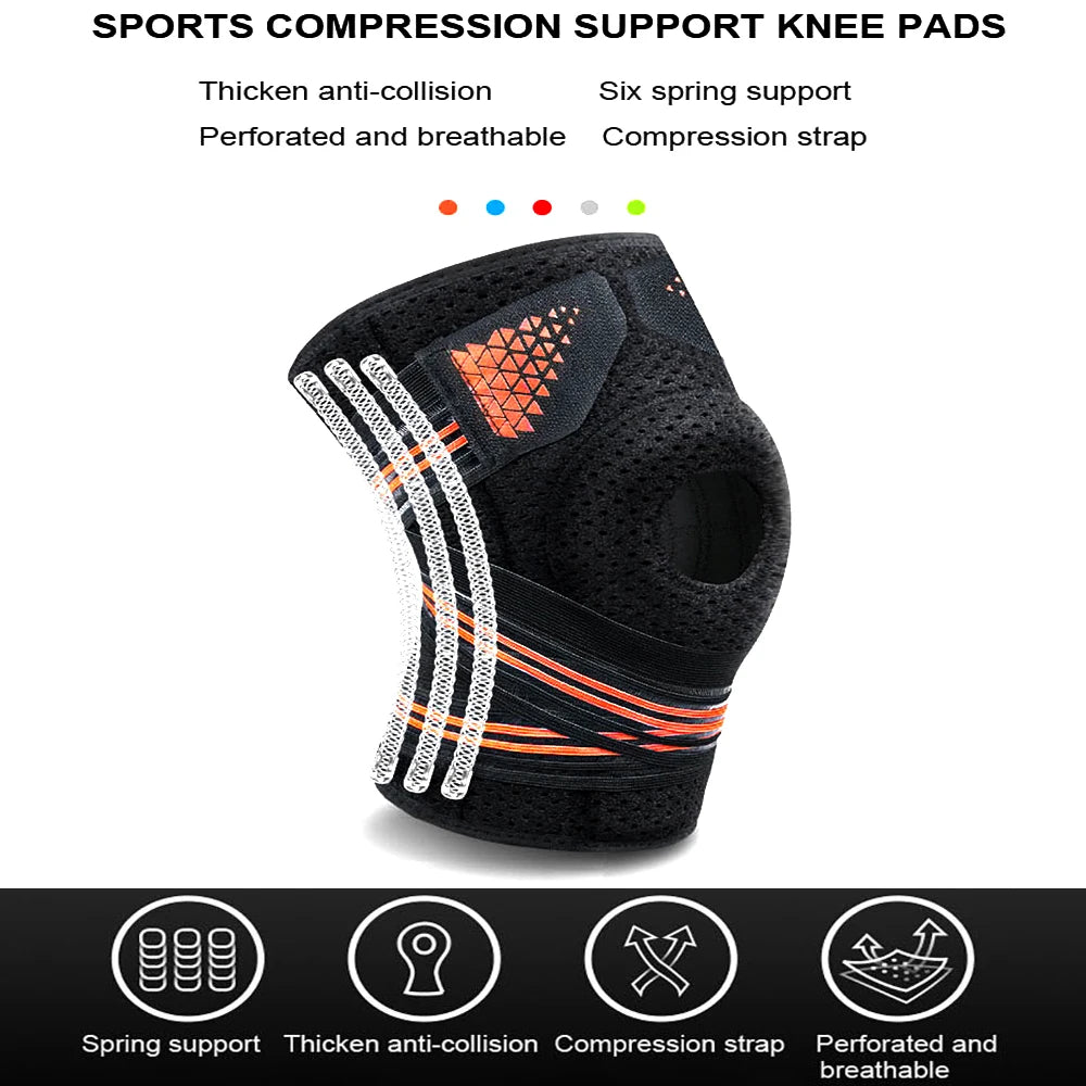1PCS Adjustable Knee Braces with Side Stabilizers &amp; Patella Pads,Knee Support for Knee Joint Recovery or Injury Prevention