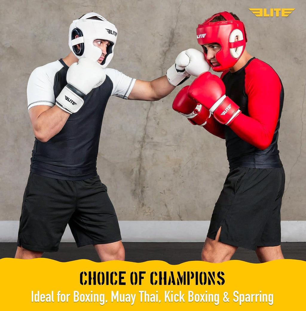 Boxing Headgear Men, Boxing Head Guard Sparring Gear, MMA Headgear Kickboxing Muay Thai Training Helmet, Protective Fighting Gear, Adjustable Face Protection