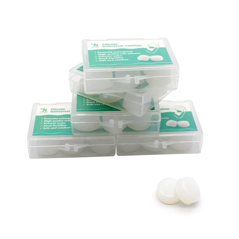 Anti Noise Silicone Earplugs Waterproof Swimming Ear Plugs for Sleeping Diving Surf Soft Comfort Natation Swimming Ear Protector