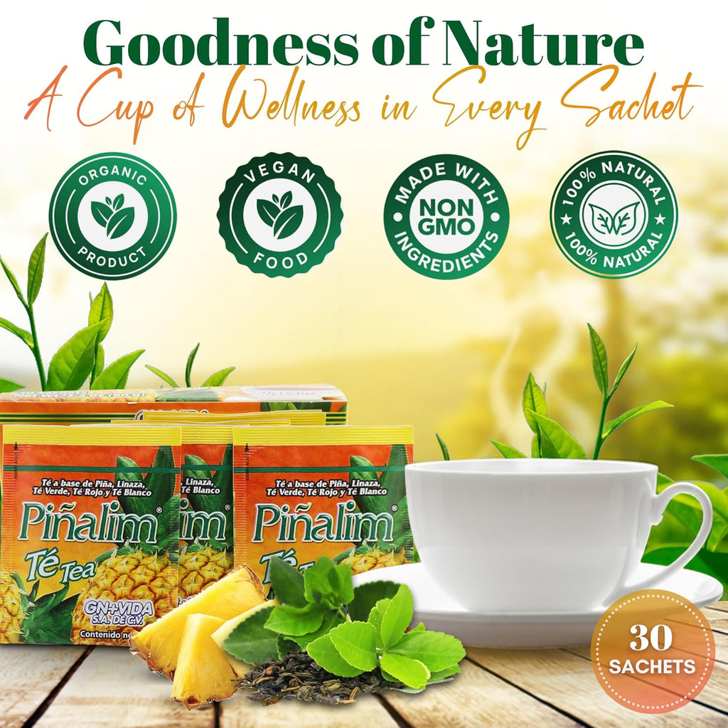 3 Boxes Te Pinalim Tea Gn+Vida Tea Diet 90 Day Supply