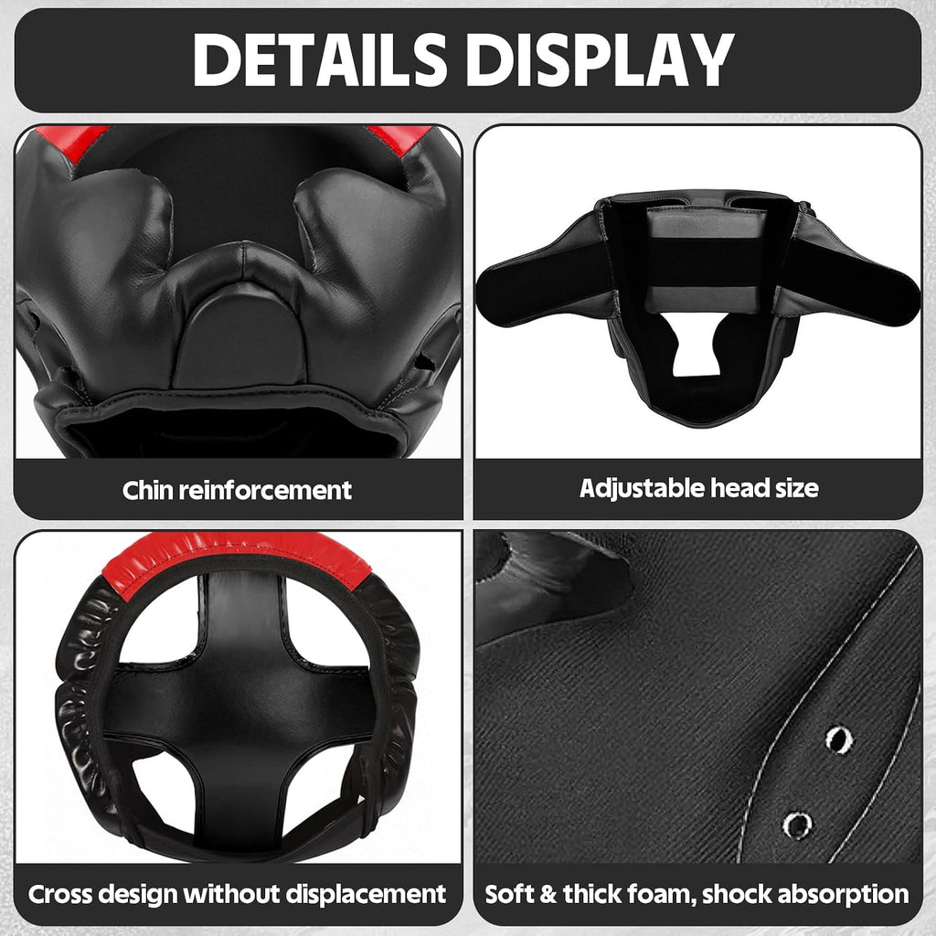 2 Pack & 1 Pack Boxing Headgear - Sparring Safety Head Guard for MMA, Kickboxing, Muay Thai, Boxing - Men, Women, Kids