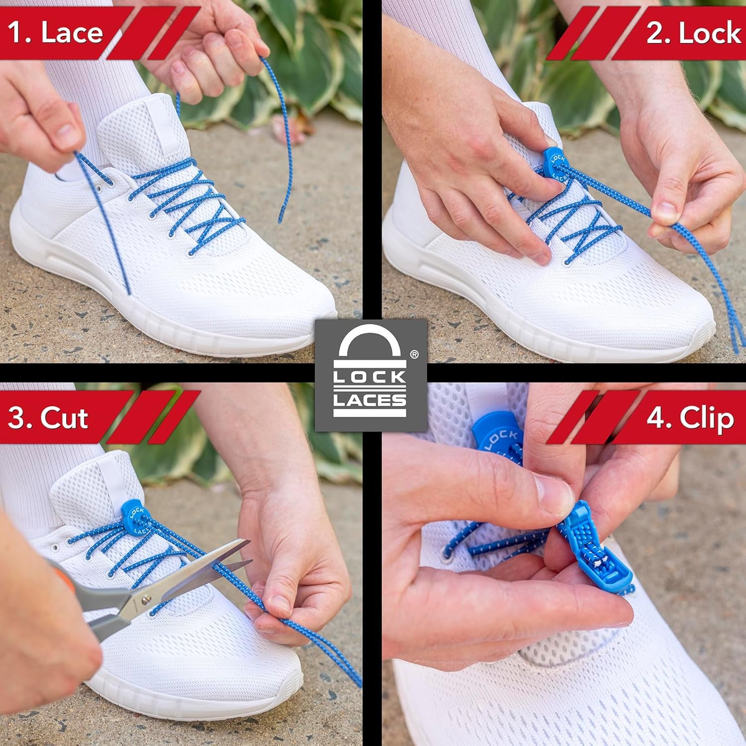 Elastic No Tie Shoelaces for Kids & Adults, One Size Fits All