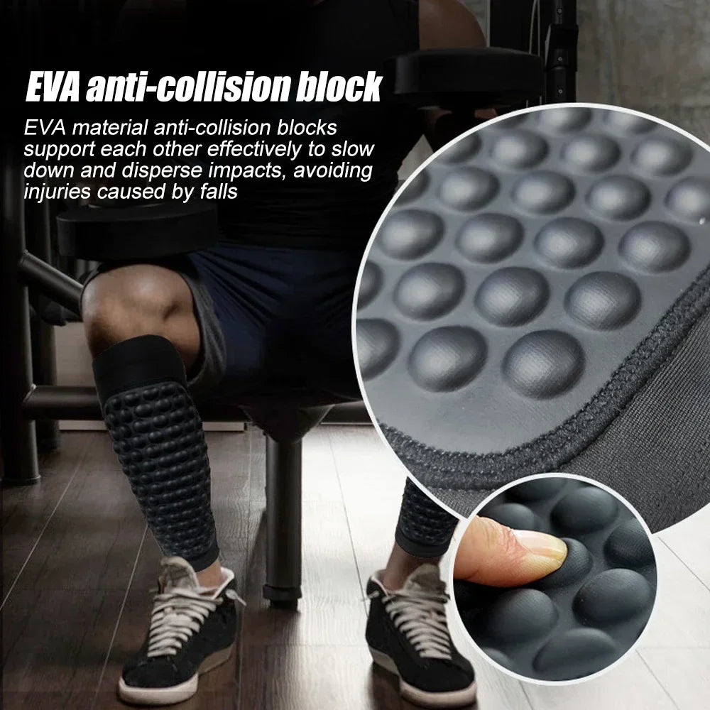Soccer Shin Guards Shin Pads, Football Shin Guard Socks Sleeves with Foam, Calf Compression Sleeve Pads, Calf Protective Gear
