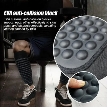 Soccer Shin Guards Shin Pads, Football Shin Guard Socks Sleeves with Foam, Calf Compression Sleeve Pads, Calf Protective Gear