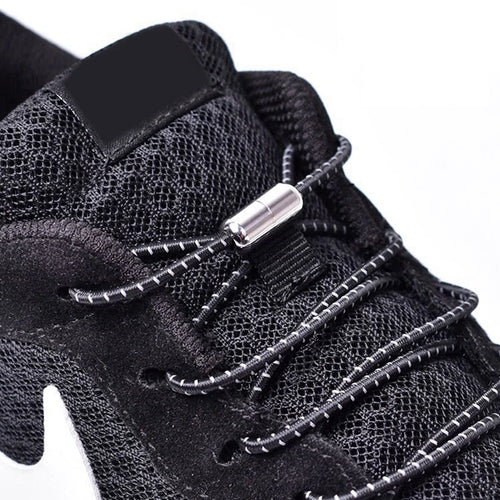 1Pair Elastic Shoelaces round No Tie Shoe Laces Sneakers Shoelace Kids Adult Elastic Laces One Size Fits All Shoes Dropshipping