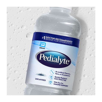(4 Pack)  Electrolyte Drink, Unflavored, 1 Liter