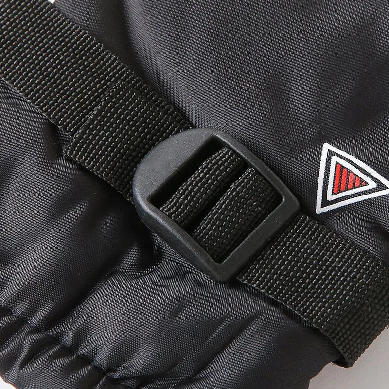 2PCS Men Waterproof Winter Cycling Gloves Windproof Outdoor Sport Cycling Gloves Riding Bicycle Riding Motorcycle Warm Gloves