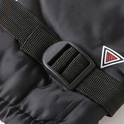 2PCS Men Waterproof Winter Cycling Gloves Windproof Outdoor Sport Cycling Gloves Riding Bicycle Riding Motorcycle Warm Gloves