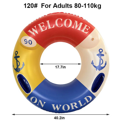 Inflatable Swimming Ring Adult Pool Float Swim Accessory Swim Tube Summer Water Sports Swimming Circle Swim Float ﻿ ﻿ ﻿ ﻿