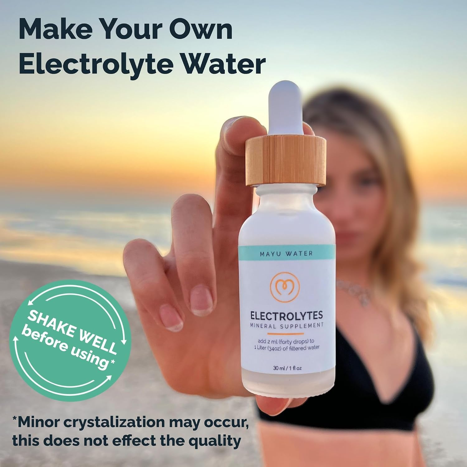 Concentrated Electrolyte Drops, 1 Bottle, Vital Electrolytes & Hydration, 494Mg of Electrolytes per Serving, 80 Trace Minerals, Third-Party Tested, Exceeds EU Standards, No Additives - 1 Oz