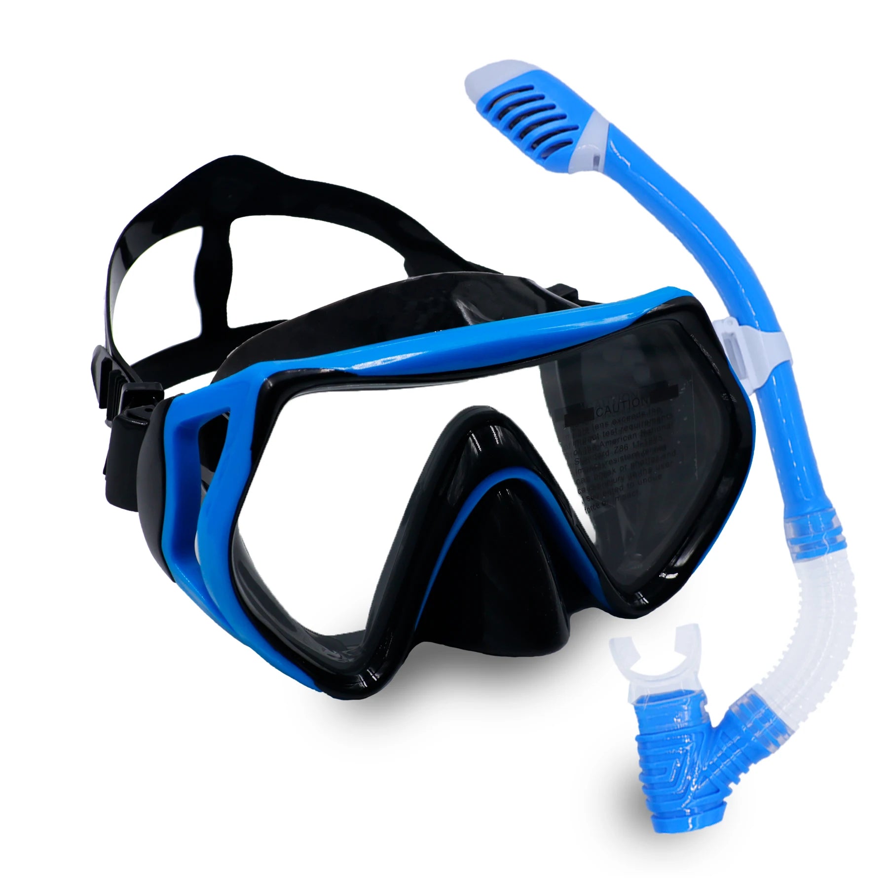 Diving Snorkeling Mask Set for Kids Swimming Mask Child Free Diving Snorkel Mask Anti-Fog Swim Goggles with Nose Cover Big Frame