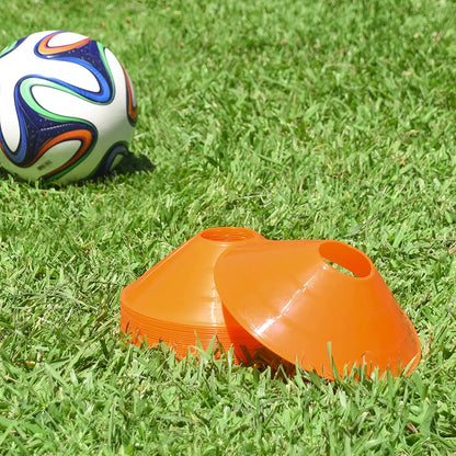 Set of 50 Agility Soccer Cones with Carry Bag Logo Disc and Holder for Training Football Kids Sports Field Cone Markers