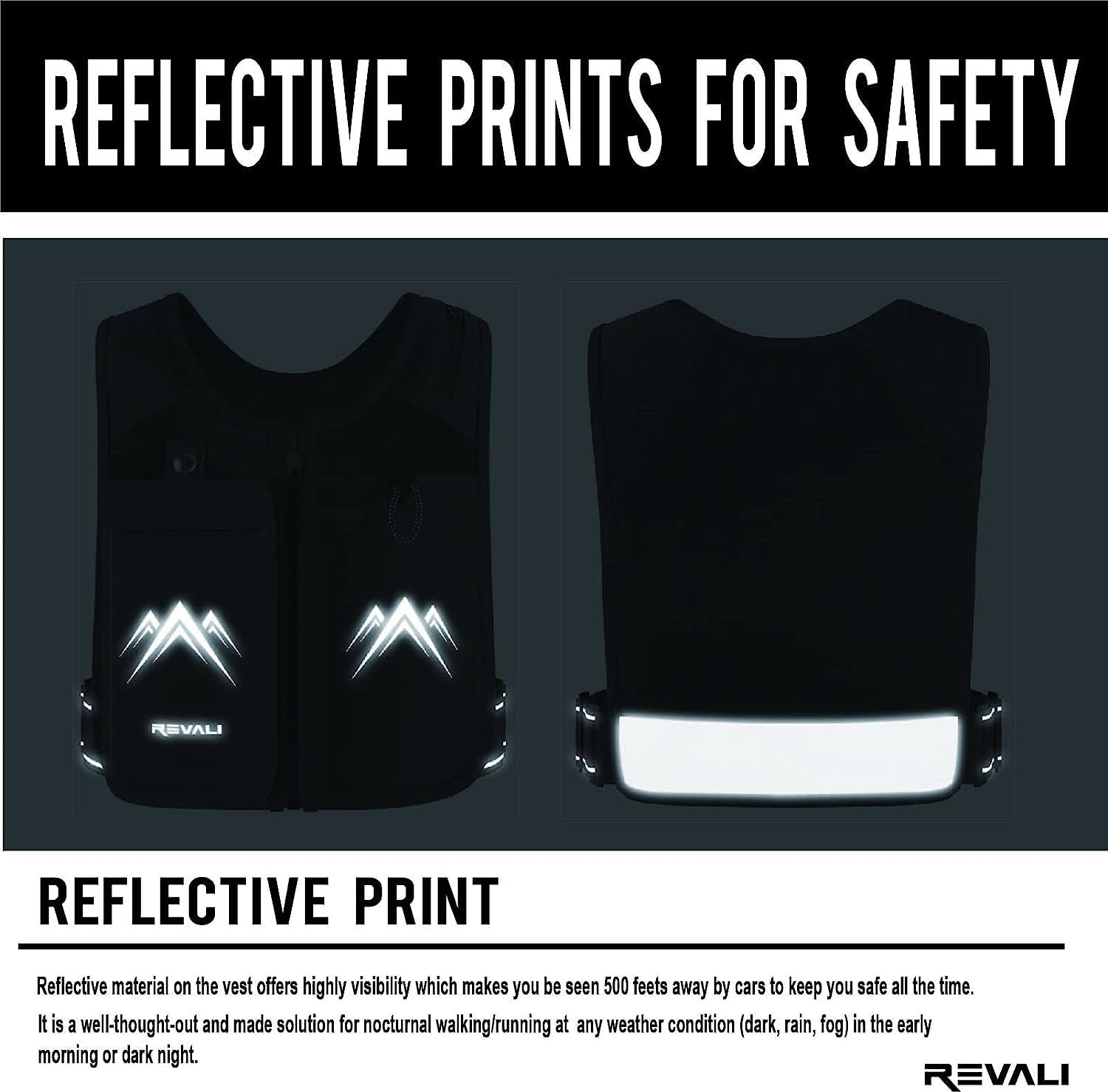 Running Vest, USA Original Patent, Zip Reflective Running Vests with 500Ml Hydration Bottle, Adjustable Waistband & Breathable Material, Chest Pack Gear Phone Holder for Men & Women
