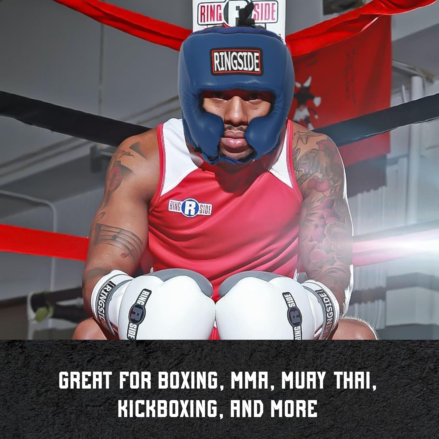 Competition-Like Boxing Headgear with Cheeks