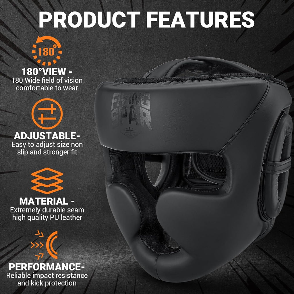 Boxing Headgear | Professional Training Equipment,For Adult Men & Women,For Mma,Head Guard,Muay Thai,Boxing,Wrestling,Sparring -