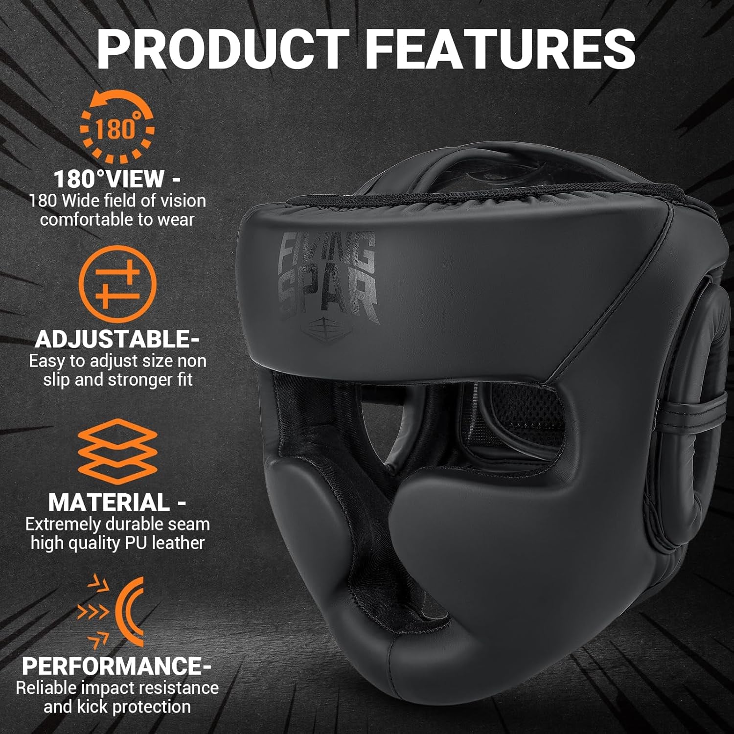 Boxing Headgear | Professional Training Equipment,For Adult Men & Women,For Mma,Head Guard,Muay Thai,Boxing,Wrestling,Sparring -