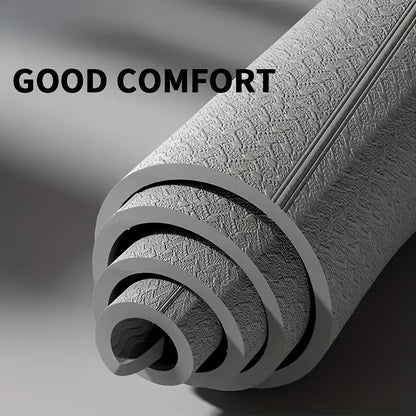 Foldable Yoga Mat TPE 61X183Cm Non-Slip Portable Exercise Mat Lightweight Gym Camping Sleeping Pad Waterproof Easy Clean