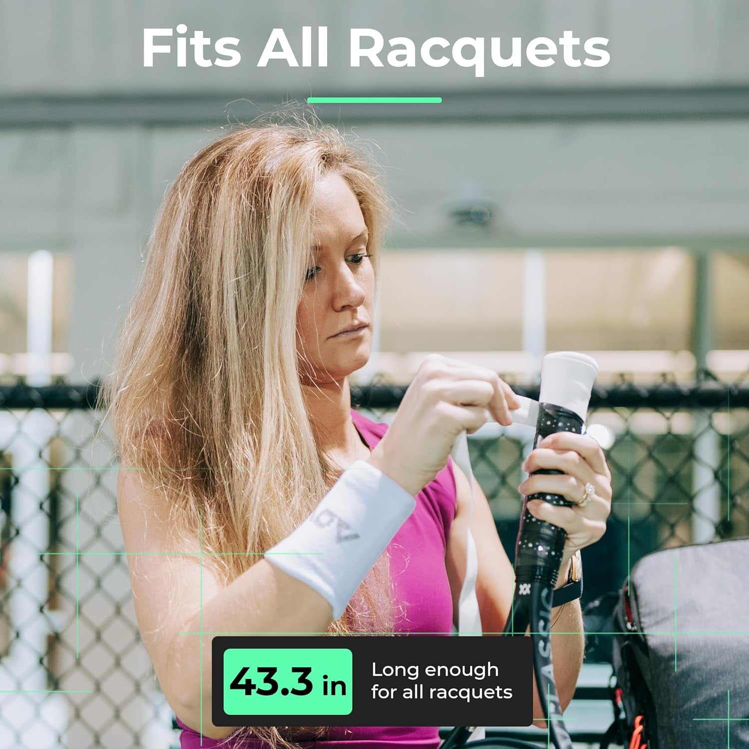 ADV Dry Tennis Overgrip Tape - 3, 6, 12, 30, 60 Pack - Felttac Tennis Racket Grip Tape - Ultra Absorbent Tennis Grip Tape - Comfort Tennis Racket Grips - Tennis Grips Overgrip