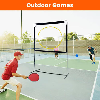 Portable Pickleball with Net 5 Ft. X 7 Ft. Pickleball System Pickleball Game Sets Fun Games for Adults and Family