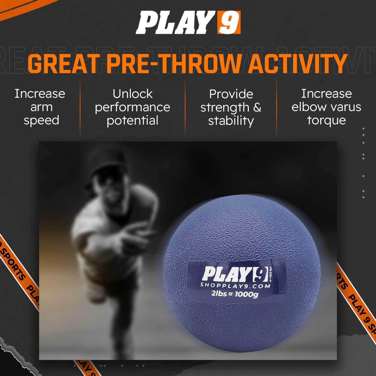 Weighted Baseball Training Balls Set of 6 Plyo Balls for Skill Development
