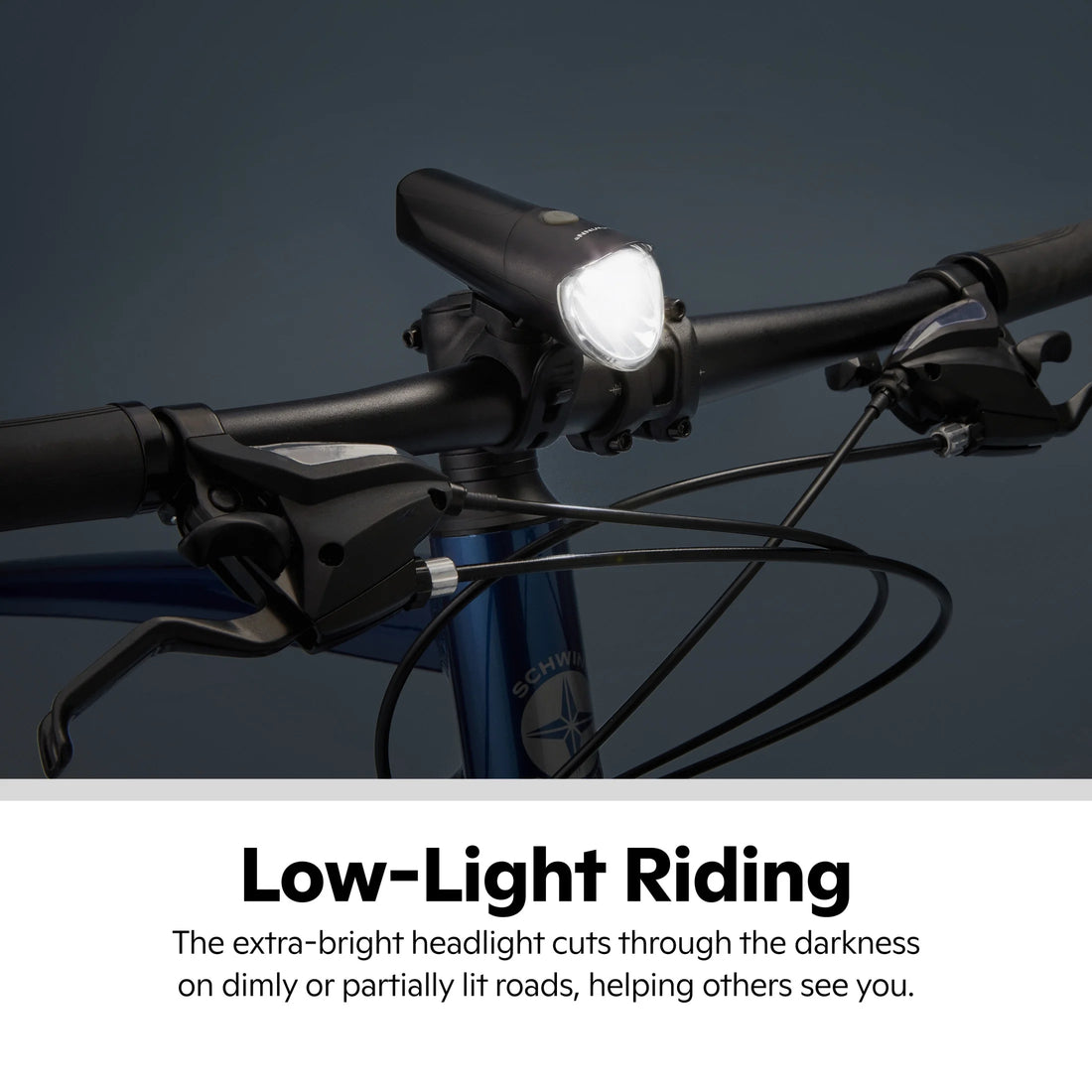 USB Rechargeable Light Set, 500 Lumens, Black
