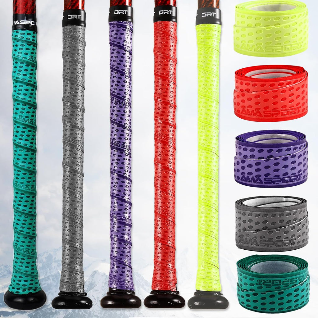 Bat Grip Tape for Baseball & Softball – Non-Slip Baseball Bat Grip Tape, 1.1Mm Thickness, Stylish Color & Pattern Design