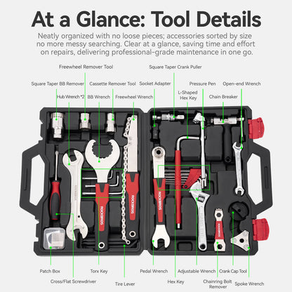 Bicycle Repair Tool Kits 44 in 1 Professional Bike Multifunction Repair Tools Key Set Cycling Tools