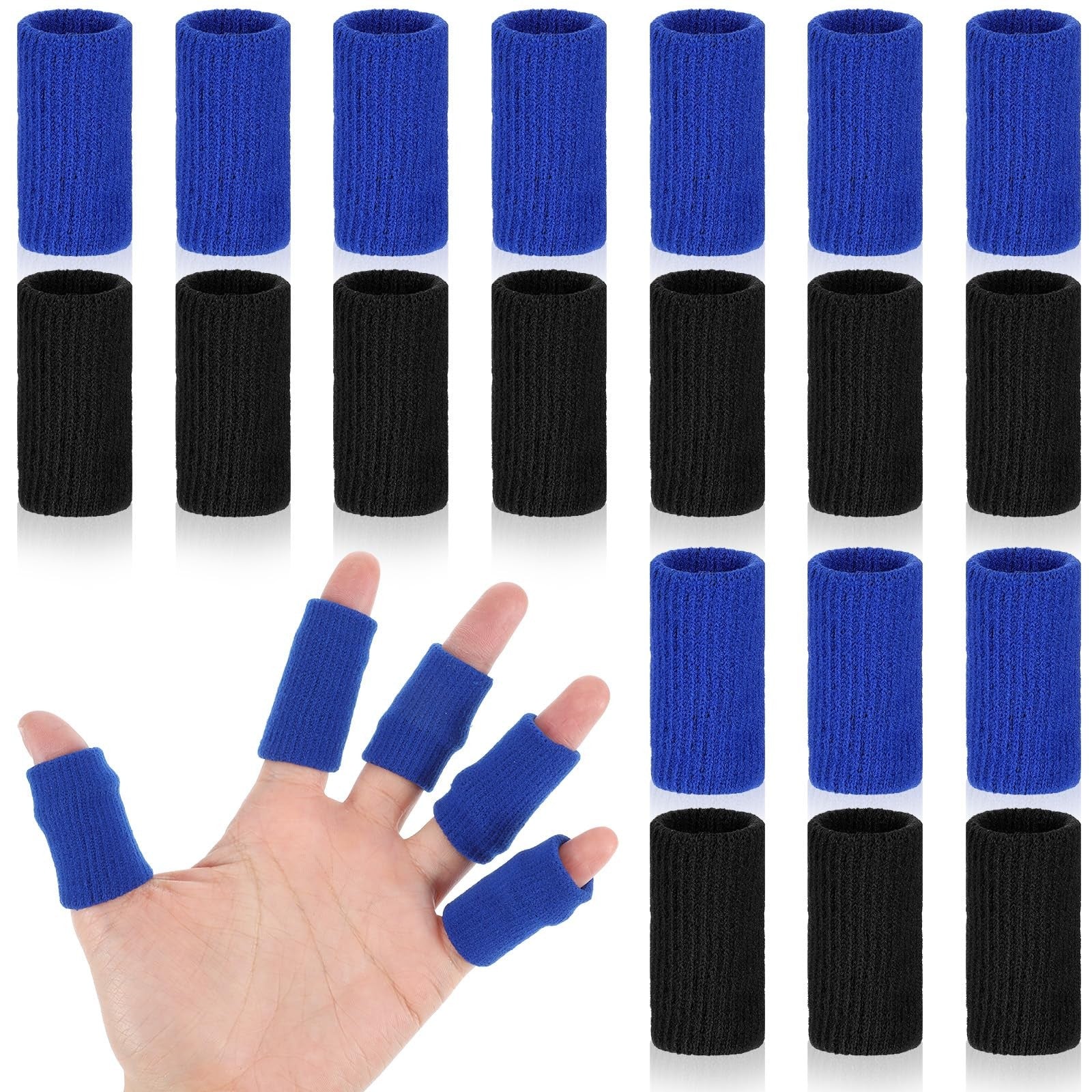 20 Pcs Breathable Finger Brace Elastic Sports Finger Compression Sleeves