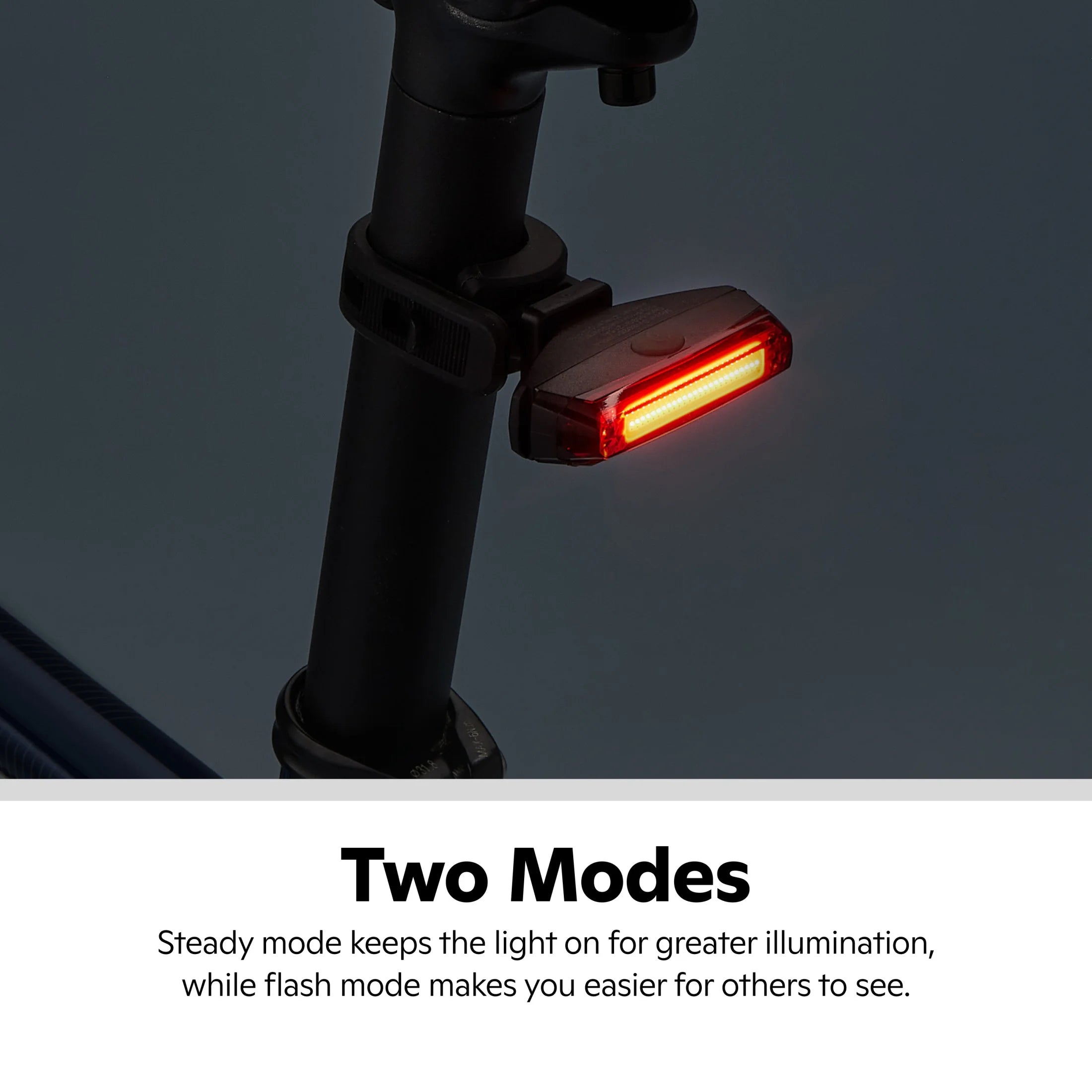 USB Rechargeable Light Set, 500 Lumens, Black