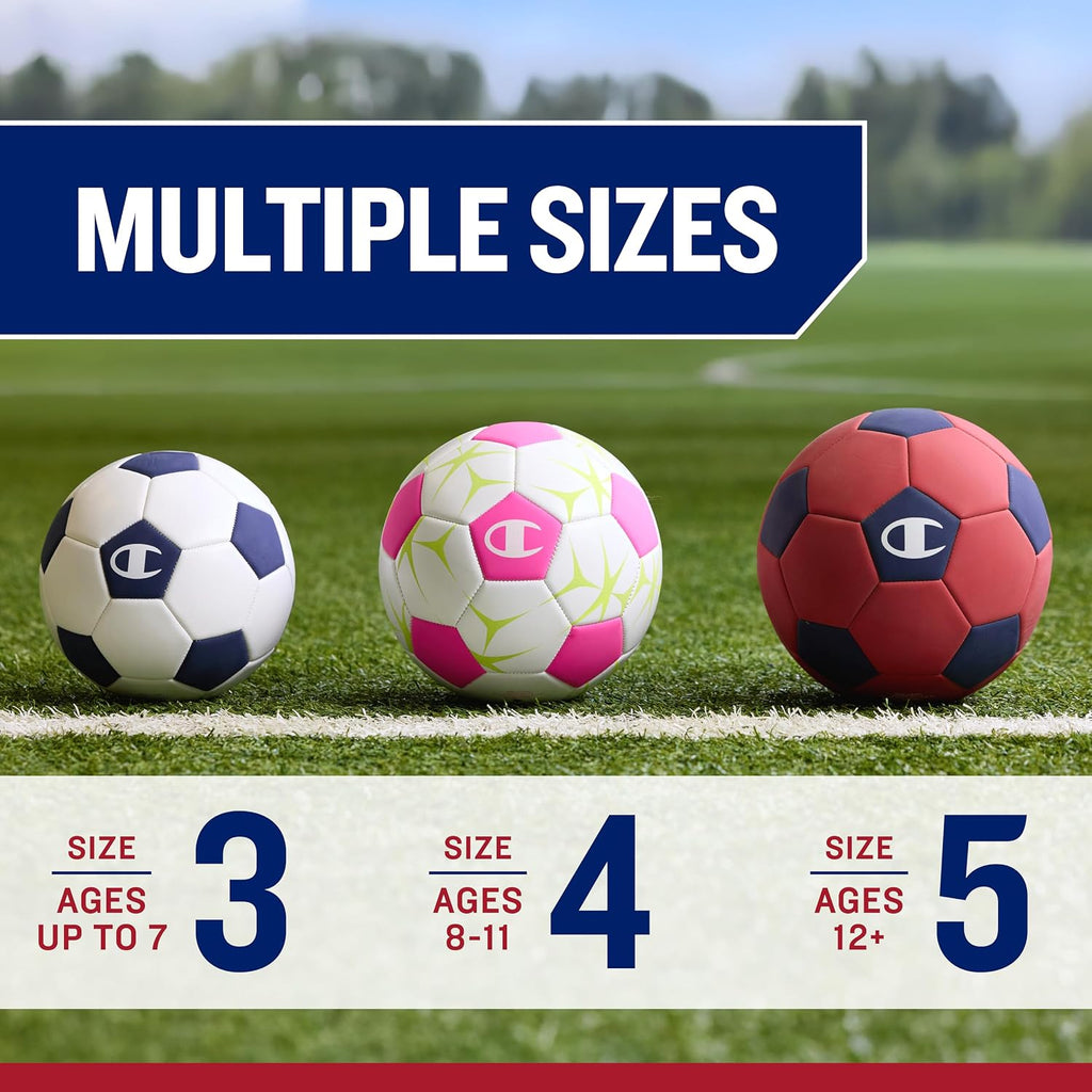 Prodigy Soccer Ball with Pump | 32-Panel Matte Finish | Butyl Bladder | Indoor & Outdoor | Youth & Adult Training | 6" Pump Included